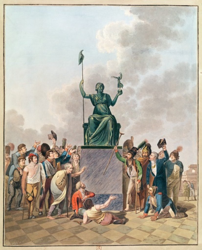 Detail of Liberty, 10th November 1793 by French School