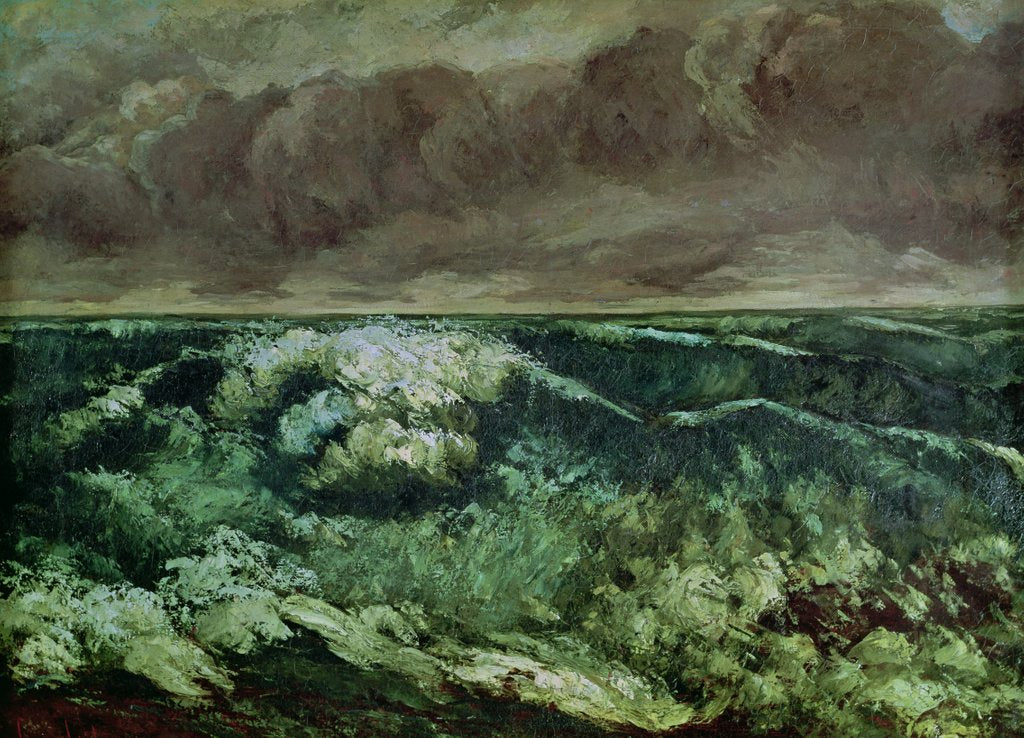 Detail of The Wave, after 1870 by Gustave Courbet