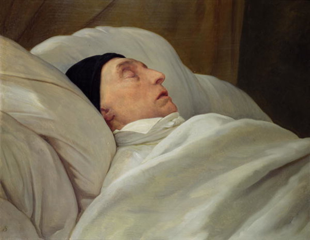 Detail of Marie Joseph Marquis de La Fayette, on his Deathbed by Ary Scheffer
