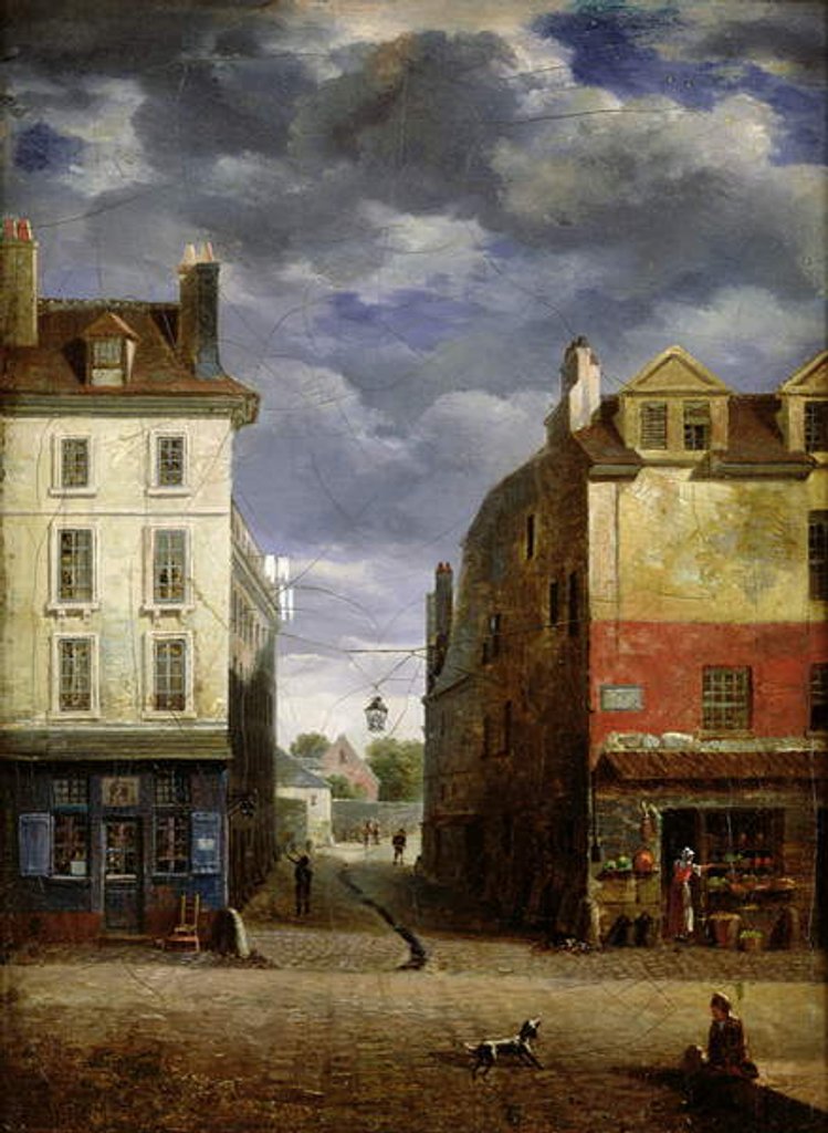 Detail of A Street in Old Paris by French School