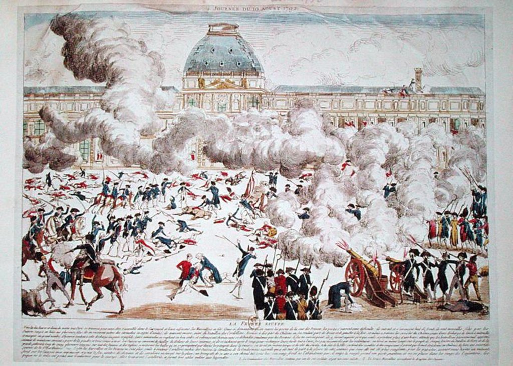 Detail of Attack on the Tuileries, 10th August 1792 by French School