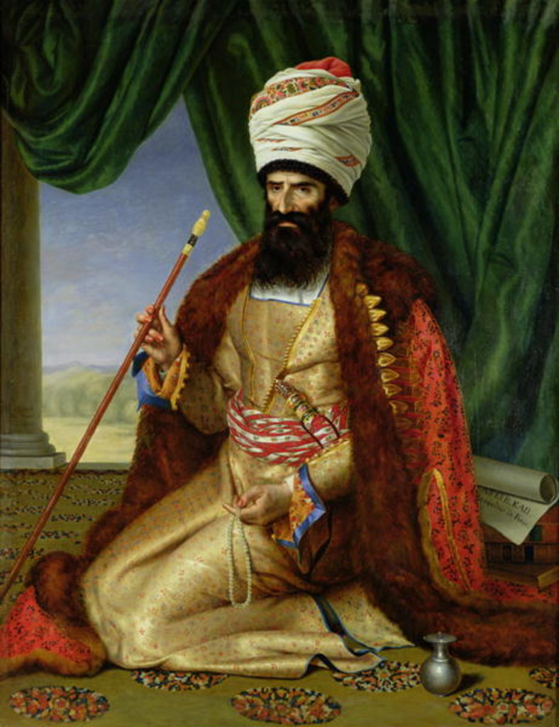 Detail of Portrait of Asker-Khan, Ambassador of Persia, in Paris in 1808, 1809 by Cesarine Davin