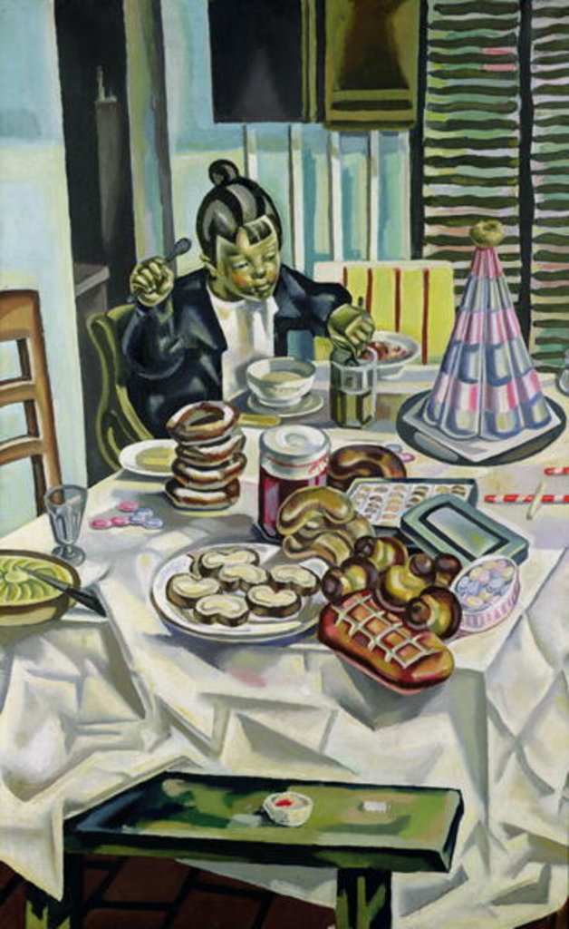 Detail of The Child with the Cakes, before 1921 by Maria Blanchard