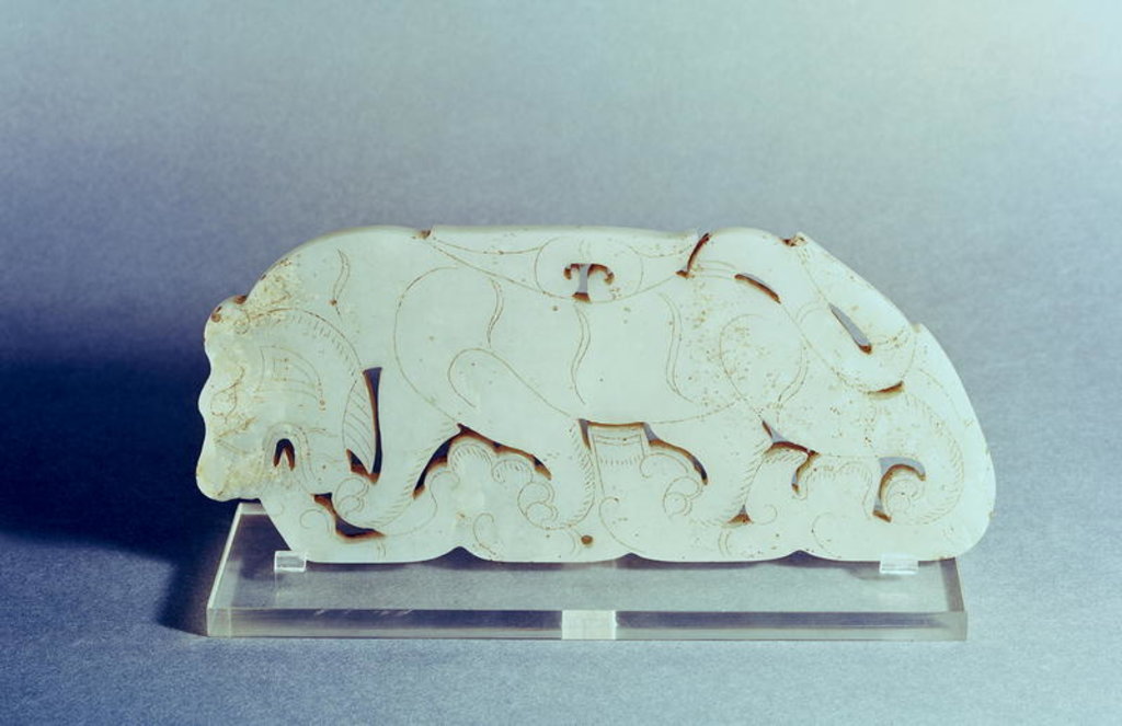 Detail of Plaque in the form of a tiger, Han Dynasty by Chinese School