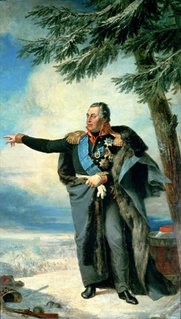 Detail of Mikhael Ilarionovich Golenichtchev Kutuzov Prince of Smolensk, 1829 by George Dawe