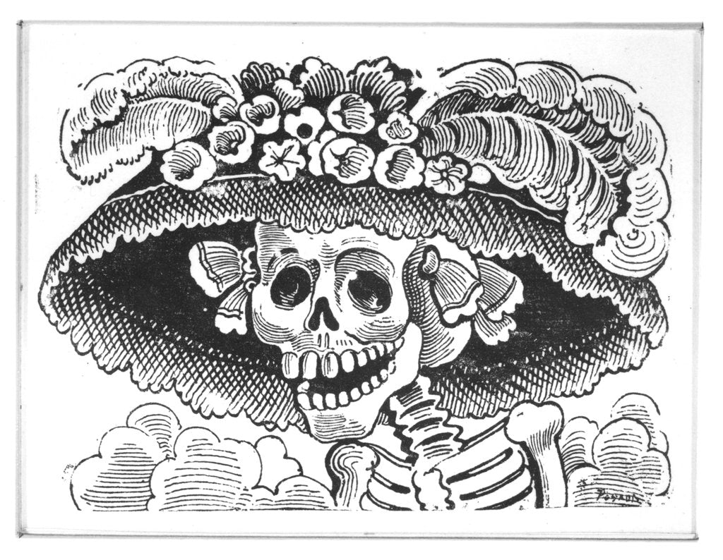 Detail of La Calavera de la Catrina, 1913 by Jose Guadalupe Posada