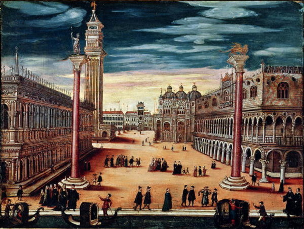 Detail of The Piazzetta di San Marco, Venice by Italian School