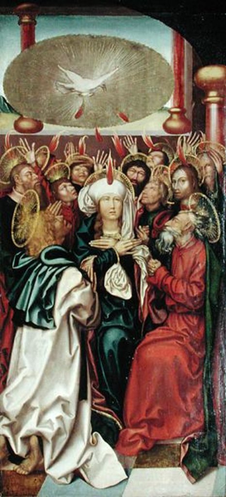 Detail of Bugnon Altarpiece: Pentecost, c.1507 by Hans Fries