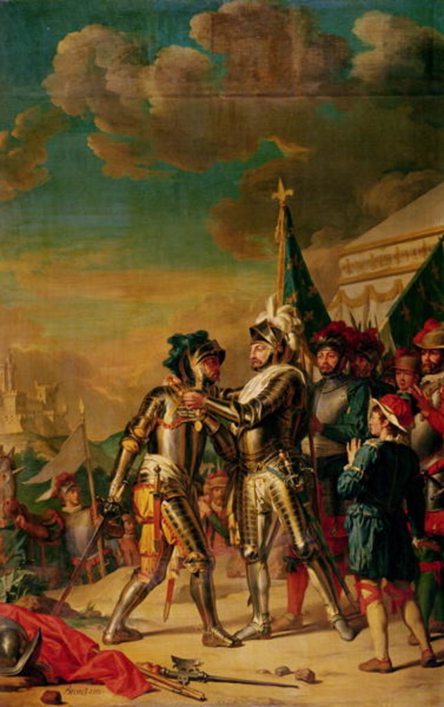 Detail of Henri II Giving the Chain of the Order of Saint-Michel to Gaspard de Saulx Count of Tavannes by Nicolas Guy Brenet