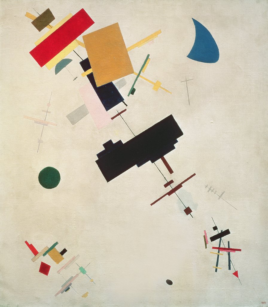 Detail of Suprematist Composition No.56, 1936 by Kazimir Severinovich Malevich