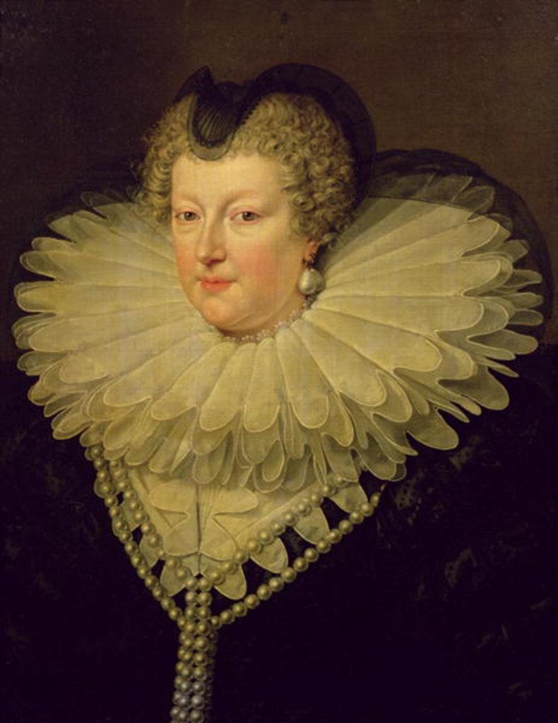 Detail of Marie de Medici, c.1617 by French School