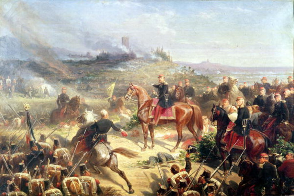 Detail of Battle of Solferino, 24th June 1859 by Adolphe Yvon