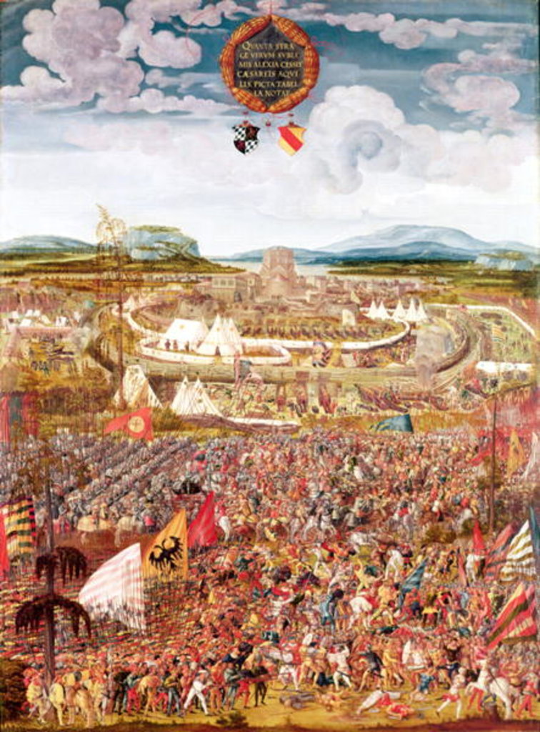 Detail of Alesia Besieged by Julius Caesar by Melchior Feselen