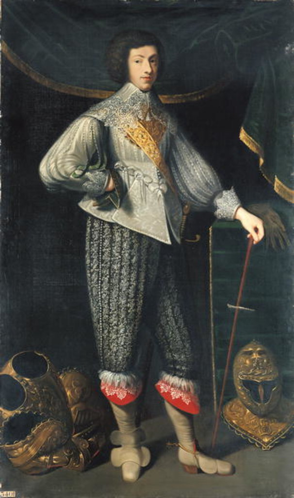 Detail of Henri Coiffier-Ruze d'Effiat Marquis de Cinq-Mars, c.1837 by Leon de Lestang-Parade