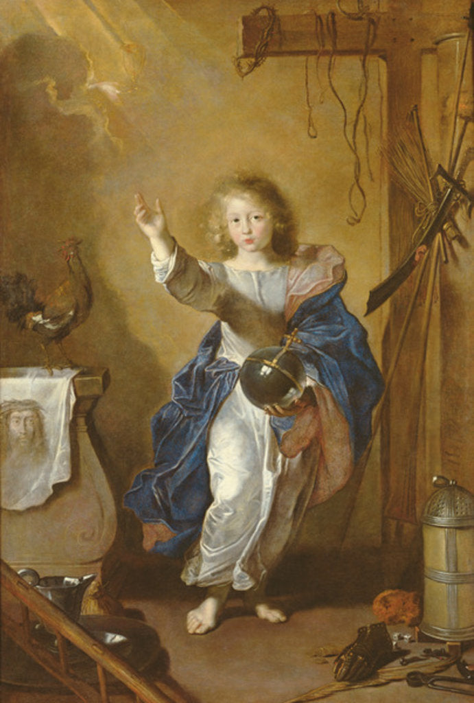 Detail of The Saviour of the World by Jean (attr. to) Daret