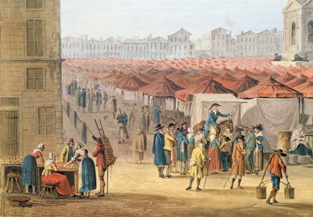 Detail of The Marche des Innocents by Thomas Naudet