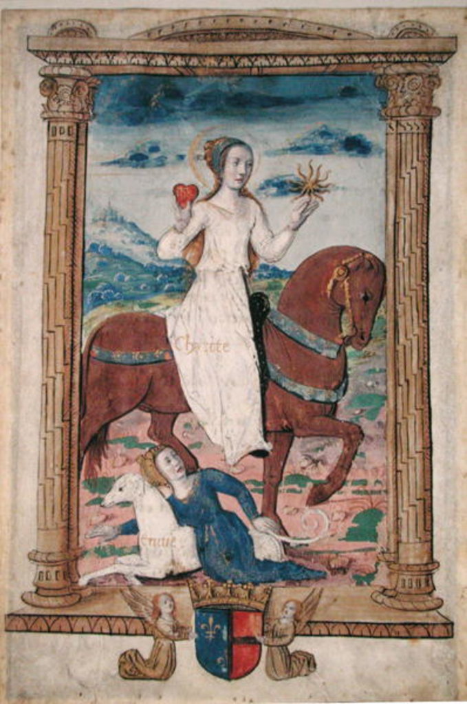 Detail of CL 22718 C Charity Against Envy by French School
