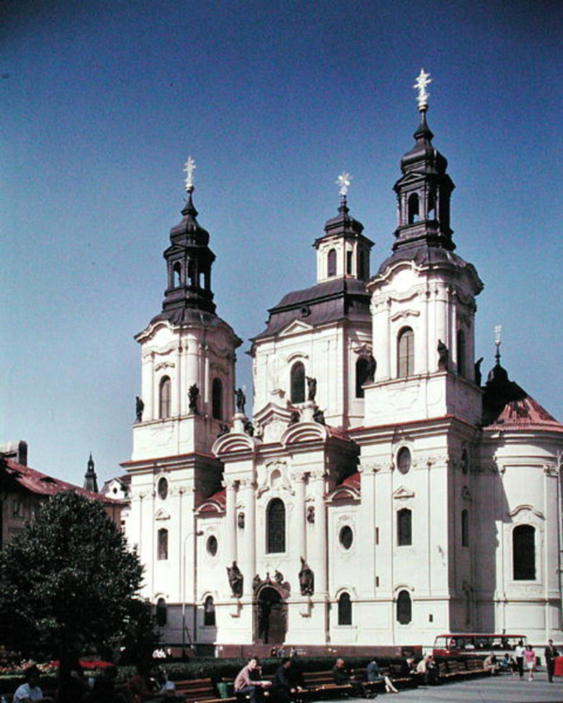 Detail of The Church of St. Nicholas, built 1703-61 by Czech School