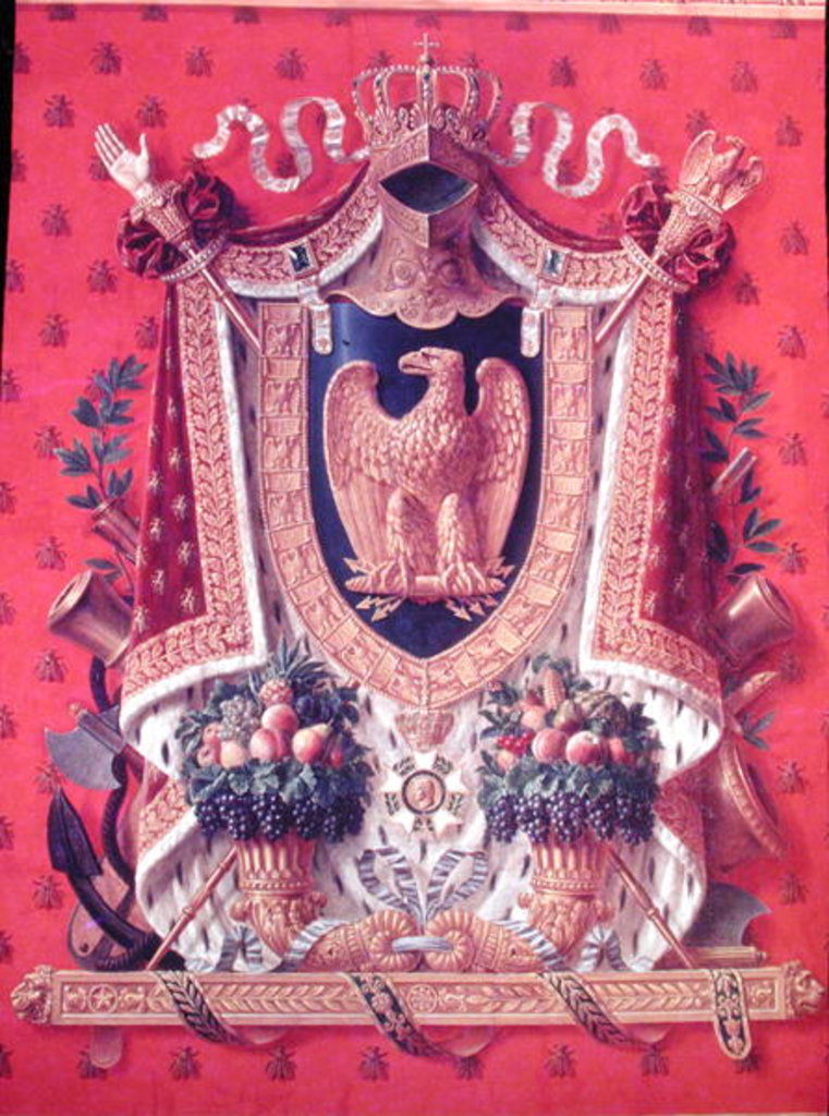Detail of Coat of Arms of the French Empire, design for a tapestry, 1808 by Louis (after) Saint-Ange-Desmaisons