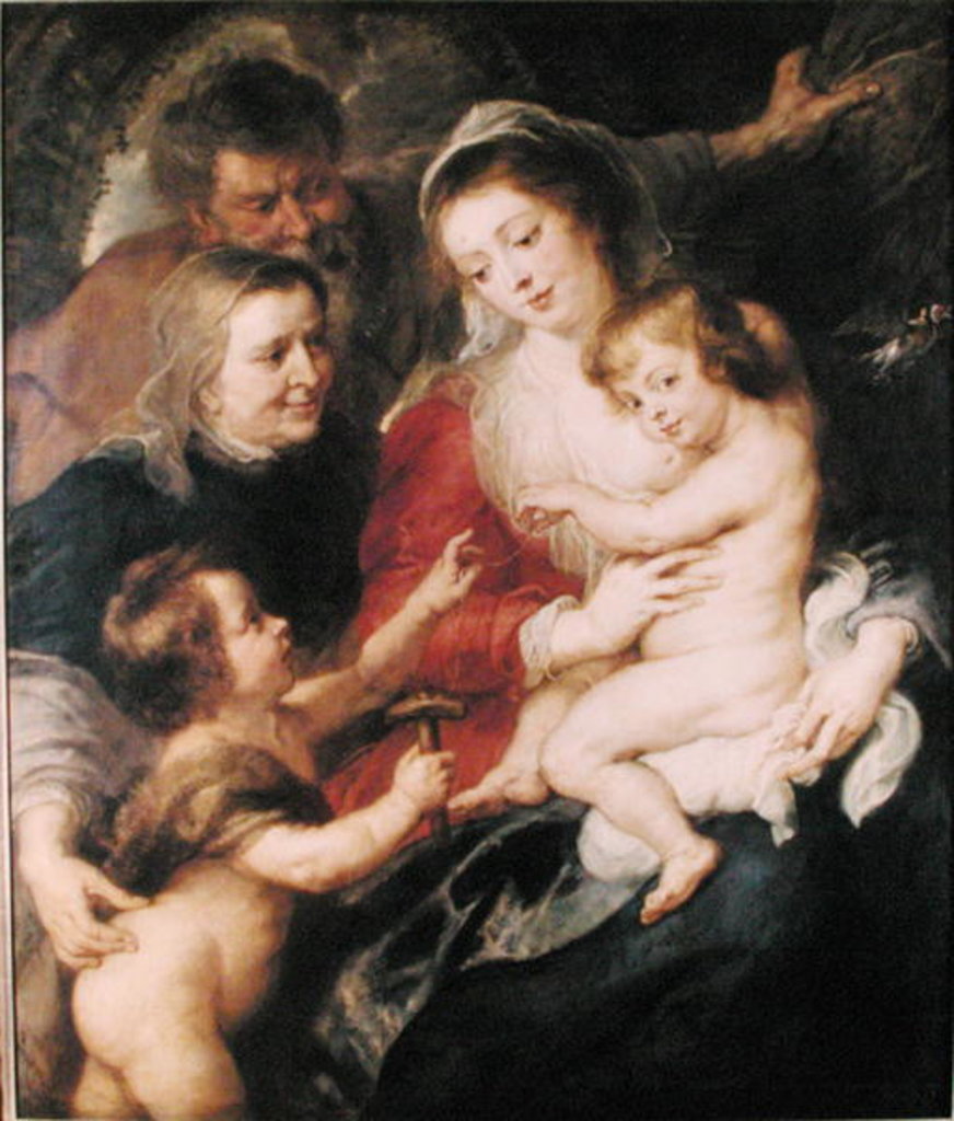 Detail of The Holy Family with St. Elizabeth and the Infant St. John the Baptist, c.1634 by Peter Paul Rubens