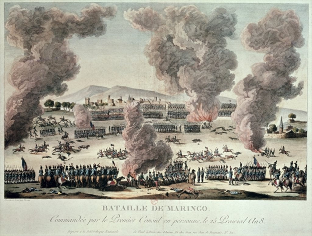 Detail of The Battle of Marengo, 25 Priarial An VIII after 1800 by Tessier