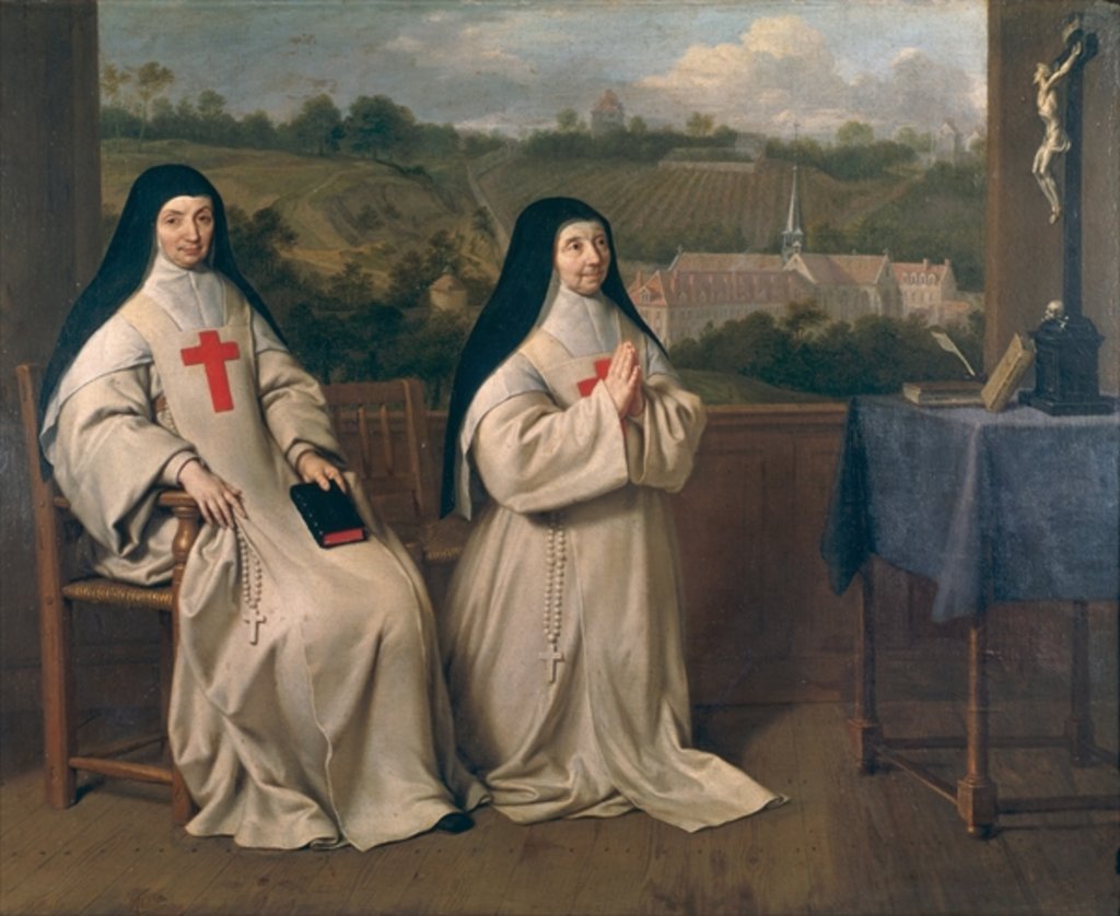 Detail of Two Nuns by Philippe de Champaigne