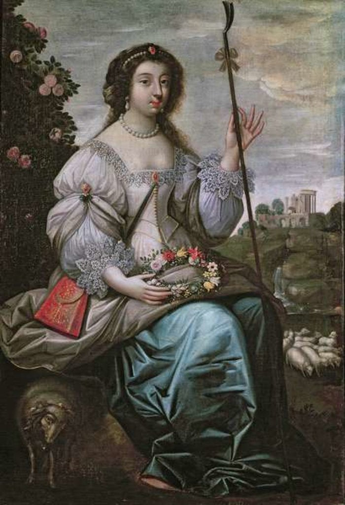 Detail of Julie d'Angennes as Astree by Claude Deruet