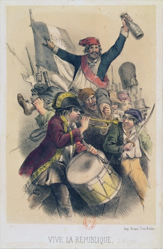 Detail of Vive la Republique, 1848 by French School