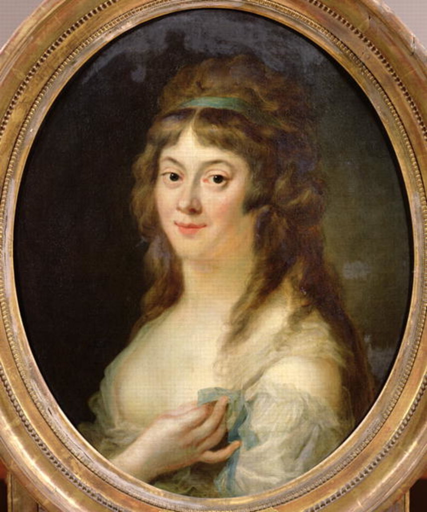 Detail of Madame Jeanne-Marie Roland de la Platiere 1792 by Johann Ernst Heinsius