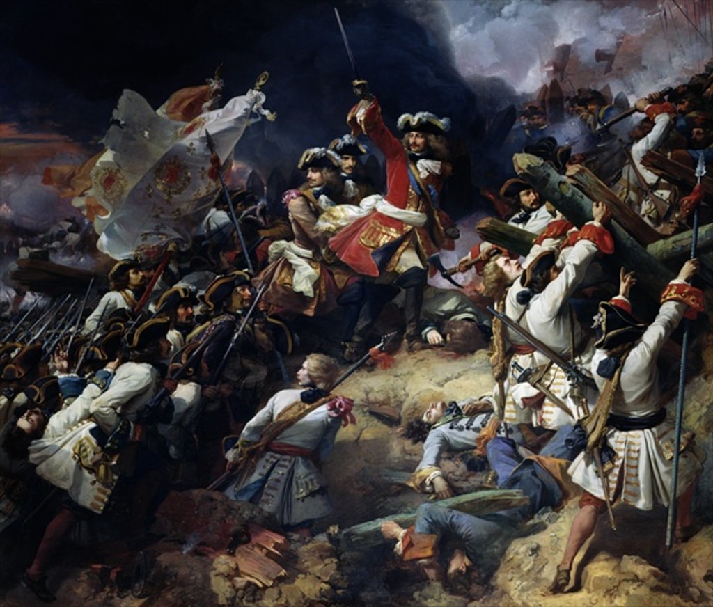 Detail of Battle of Denain, 24th July 1712, 1839 by Jean Alaux
