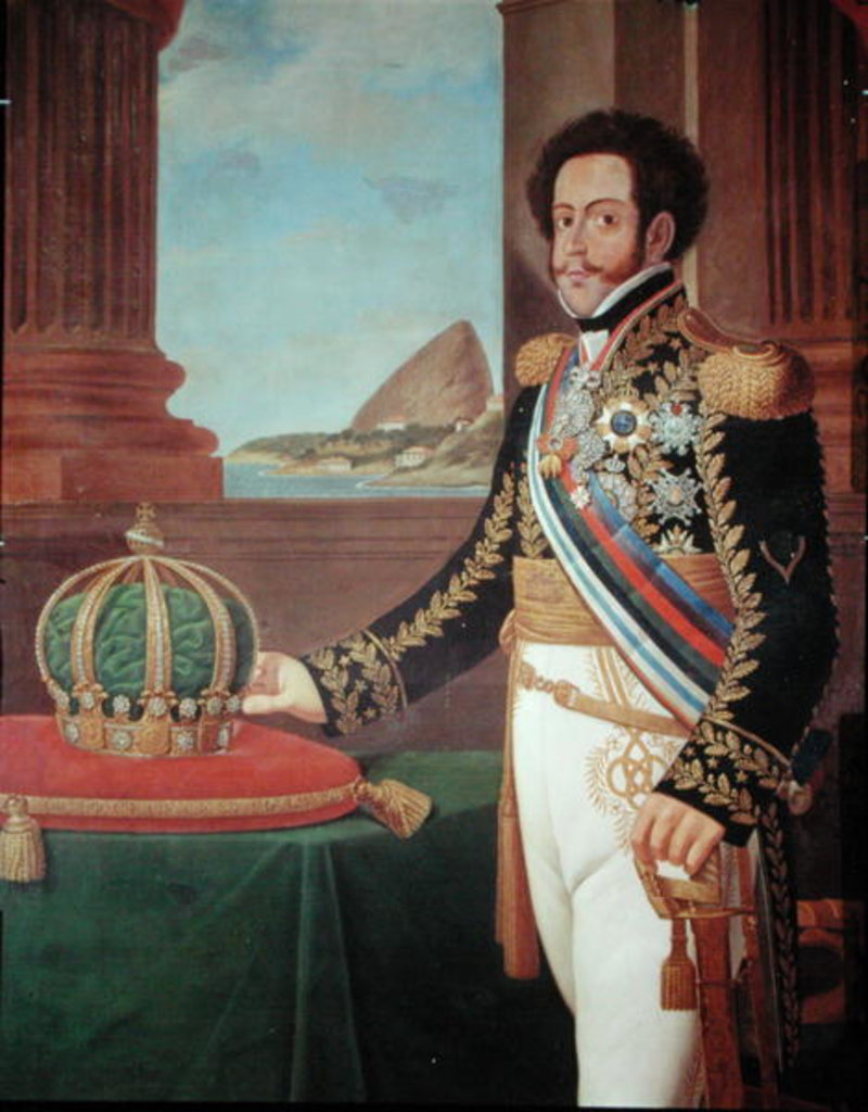 Detail of Pedro I Emperor of Brazil, 1825 by Henrique Jose da Silva