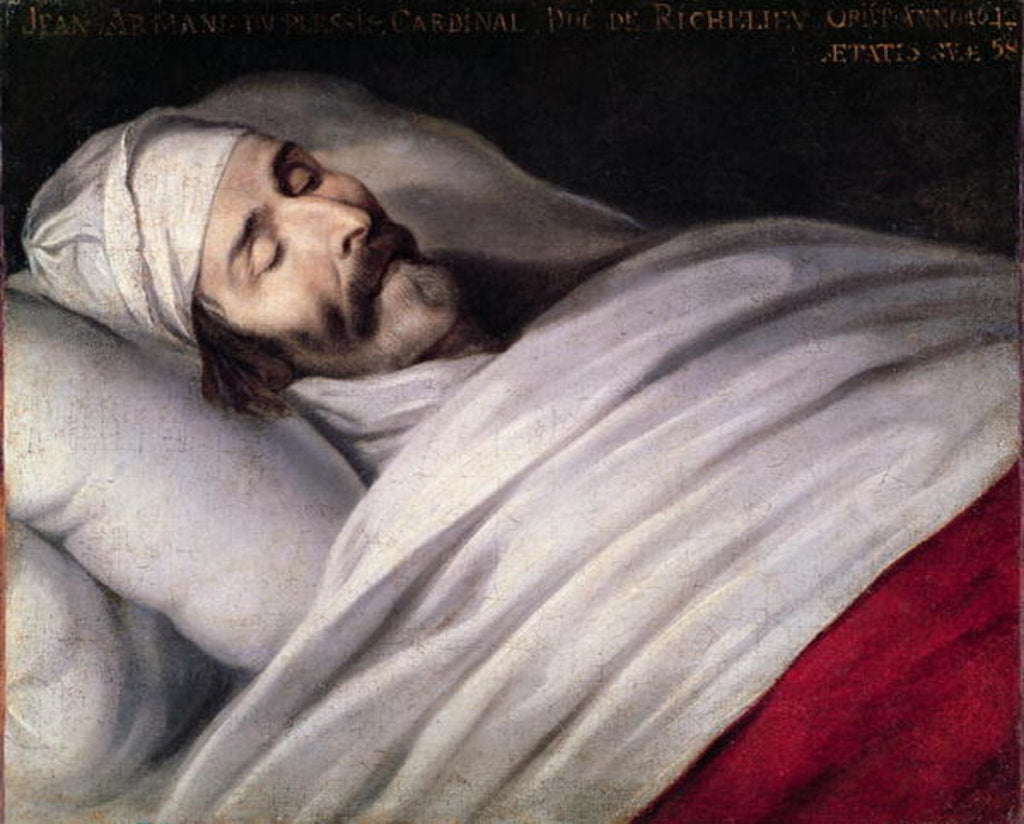 Detail of Cardinal Richelieu on his Deathbed by Philippe de Champaigne