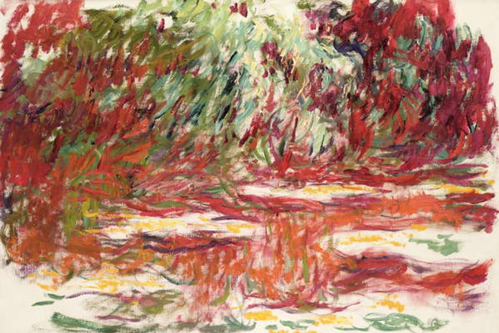 Detail of Waterlily Pond, 1918-19 by Claude Monet