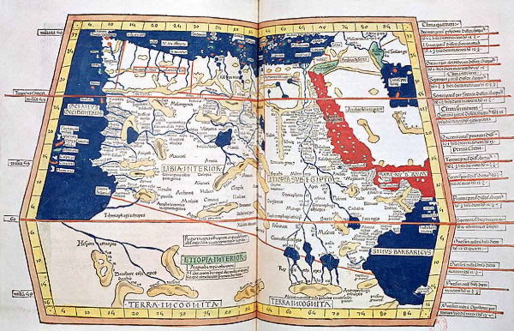 Detail of ap of Afric by Ptolemy