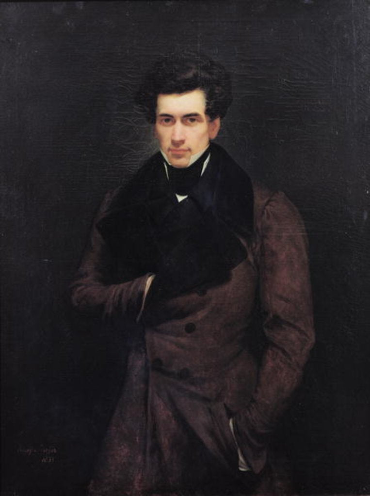 Detail of Armand Carrel by Ary Scheffer