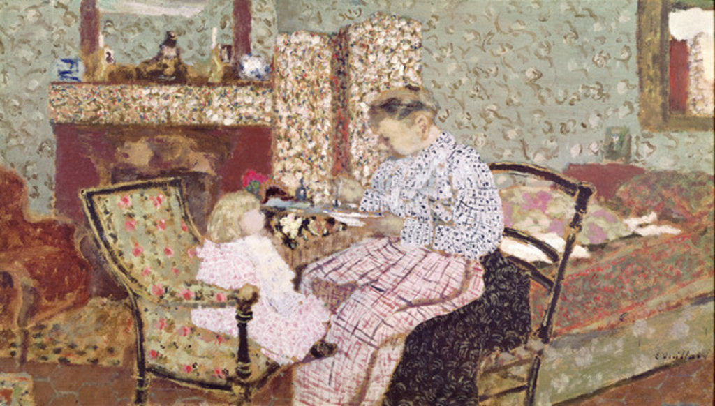 Detail of Woman Feeding a Child 1901 by Edouard Vuillard