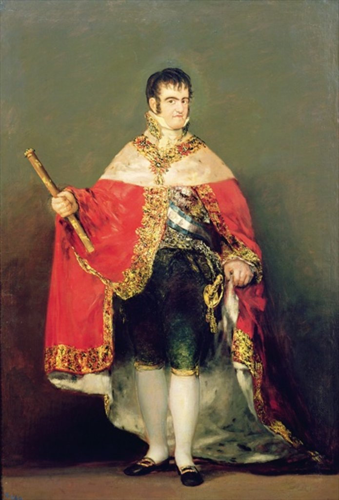 Detail of Portrait of Ferdinand VII 1814 by Francisco Jose de Goya y Lucientes