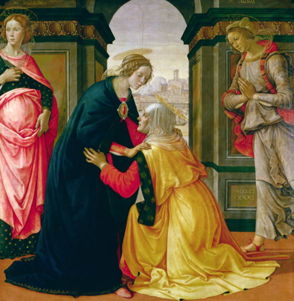 Detail of The Visitation, 1491 by Domenico Ghirlandaio