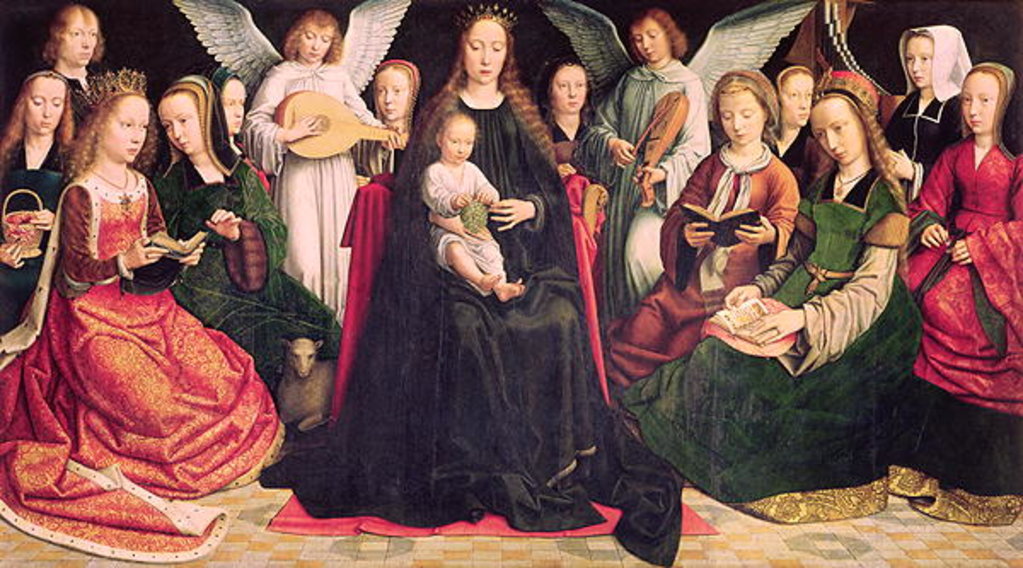 Detail of Virgin and Child with Saints, c.1509 by Gerard David