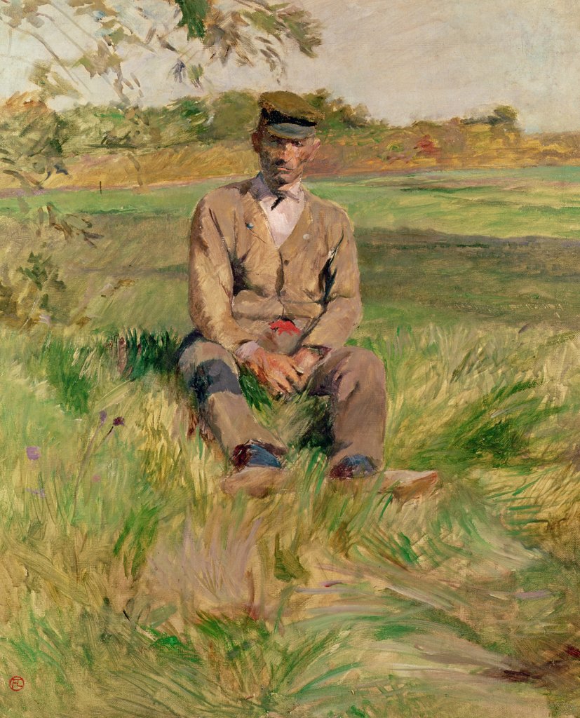 Detail of Workman at Celeyran, 1882 by Henri de Toulouse-Lautrec