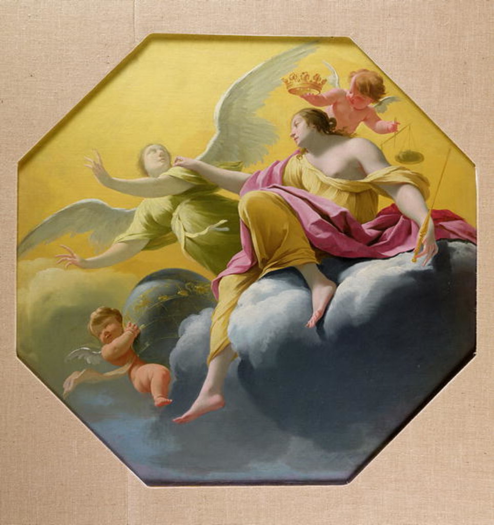 Detail of Justice by Simon Vouet