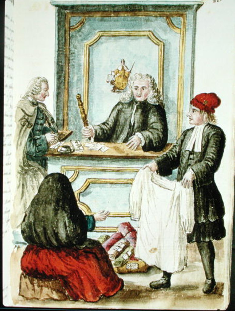 Detail of An Auction by Jan van Grevenbroeck