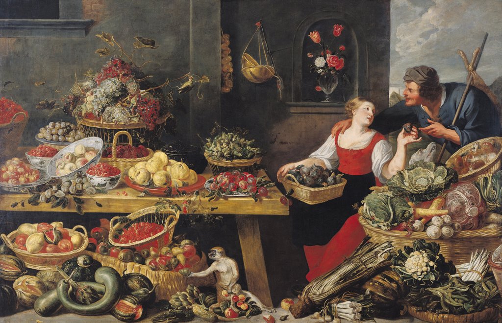Detail of Fruit and Vegetable Market by Frans Snyders