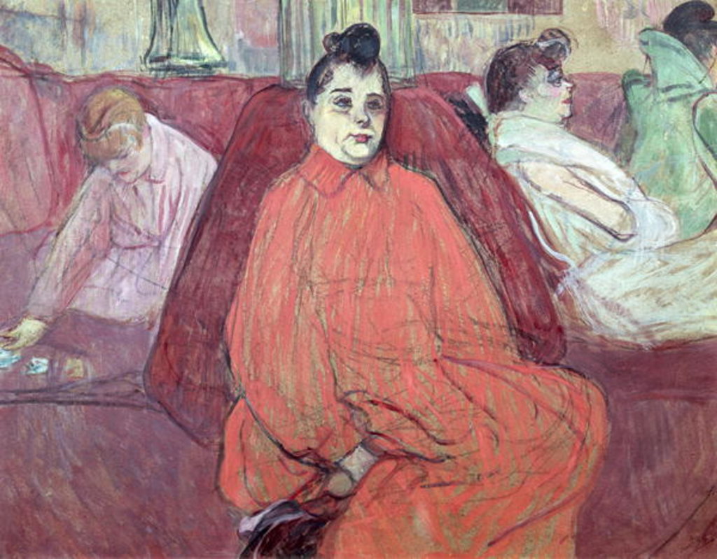 Detail of The Divan, 1893 by Henri de Toulouse-Lautrec