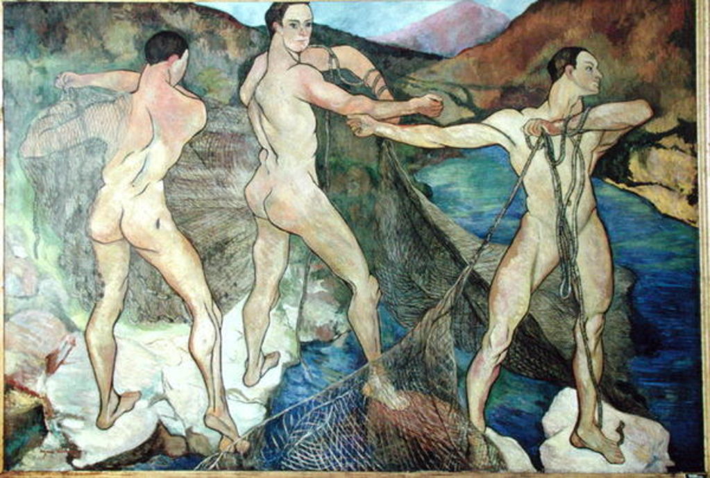 Detail of Casting the Net, 1914 by Marie Clementine Valadon