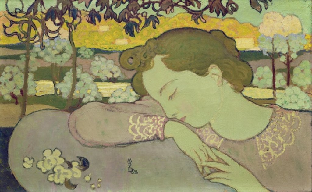 Detail of Sleeping Woman, 1892 by Maurice Denis