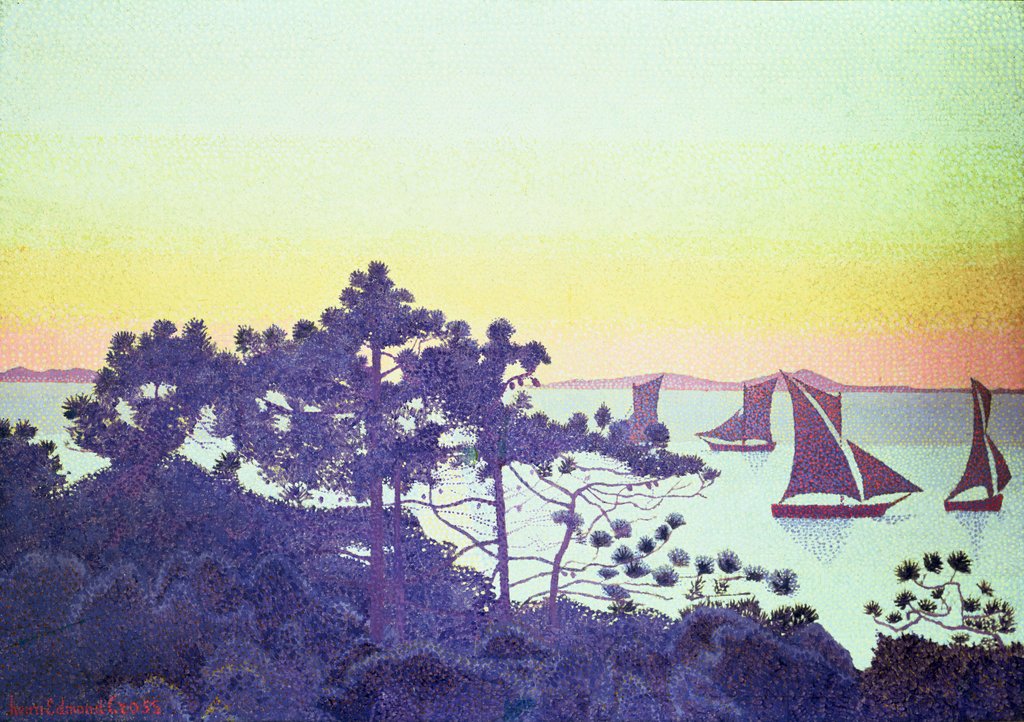 Detail of The Pointe de la Galere, 1891-92 by Henri-Edmond Cross