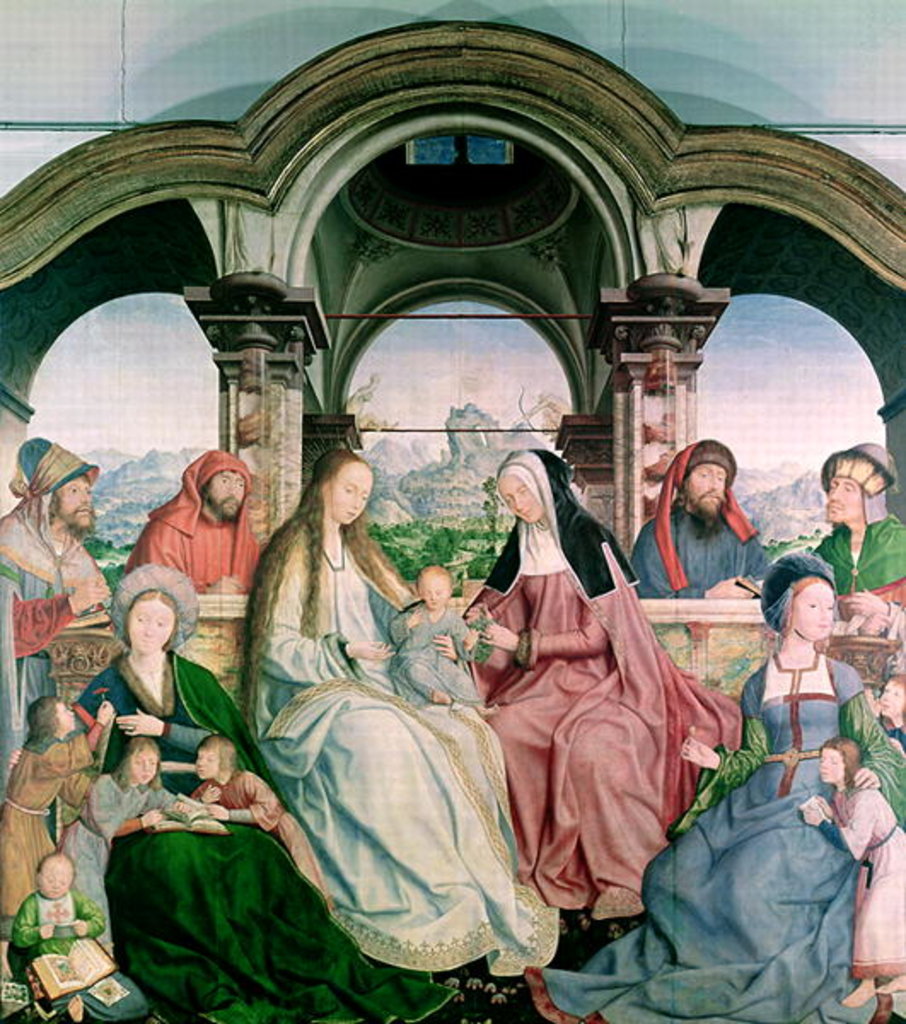 Detail of The Holy Kinship, or the Altarpiece of St. Anne by Quentin Massys or Matsys
