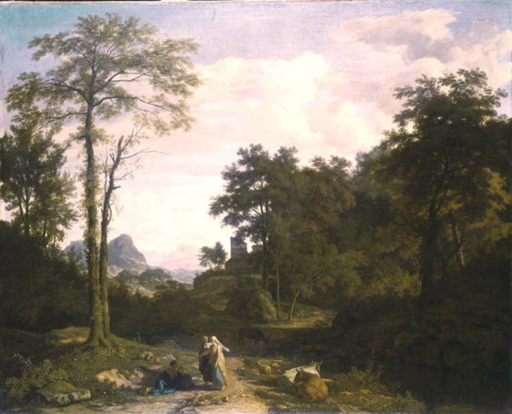 Detail of Arcadian Landscape by Johannes Glauber