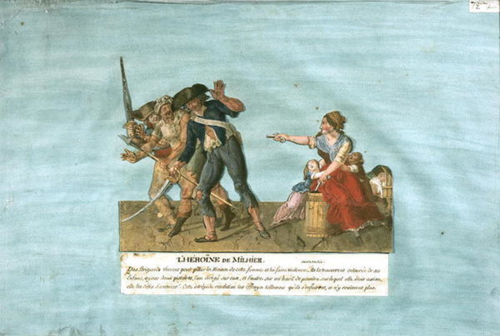 Detail of The Heroine of Milhier by Lesueur Brothers